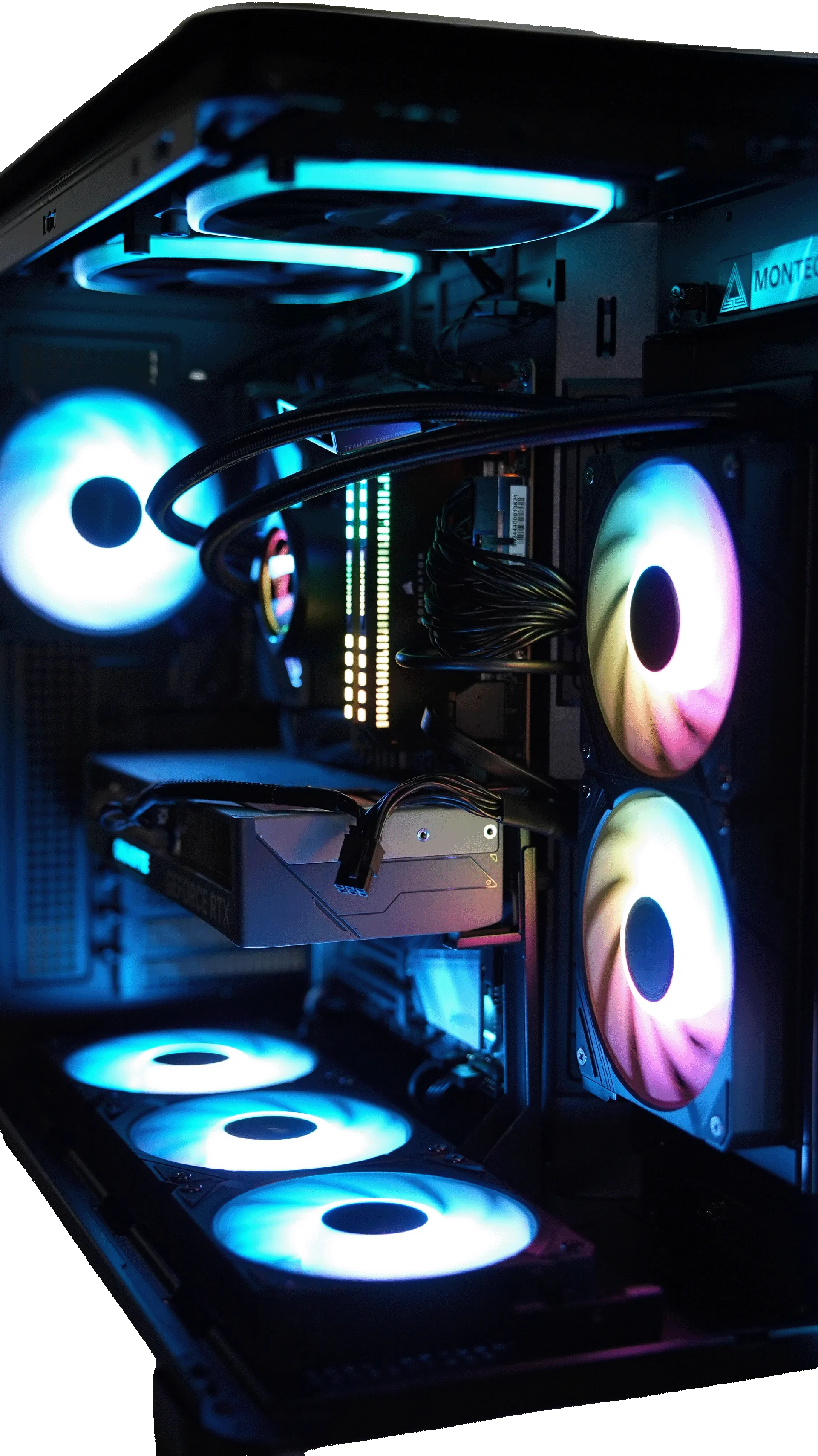 Hand-built custom gaming PC with RGB lighting by Lone Star True Custom Rigs