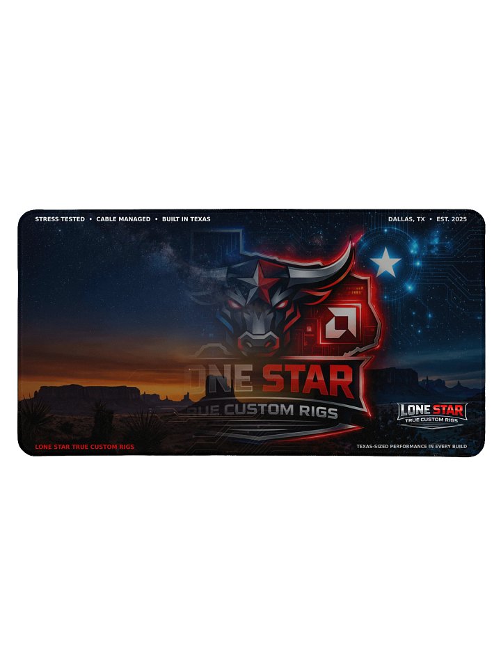 Lone Star gear — desk mats and decals